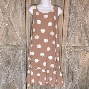 LOFT, XL, Rose Taupe, Shift Dress w/ Shoulder Tie